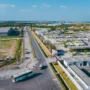 Pemandangan kawasan industri dari ketinggian